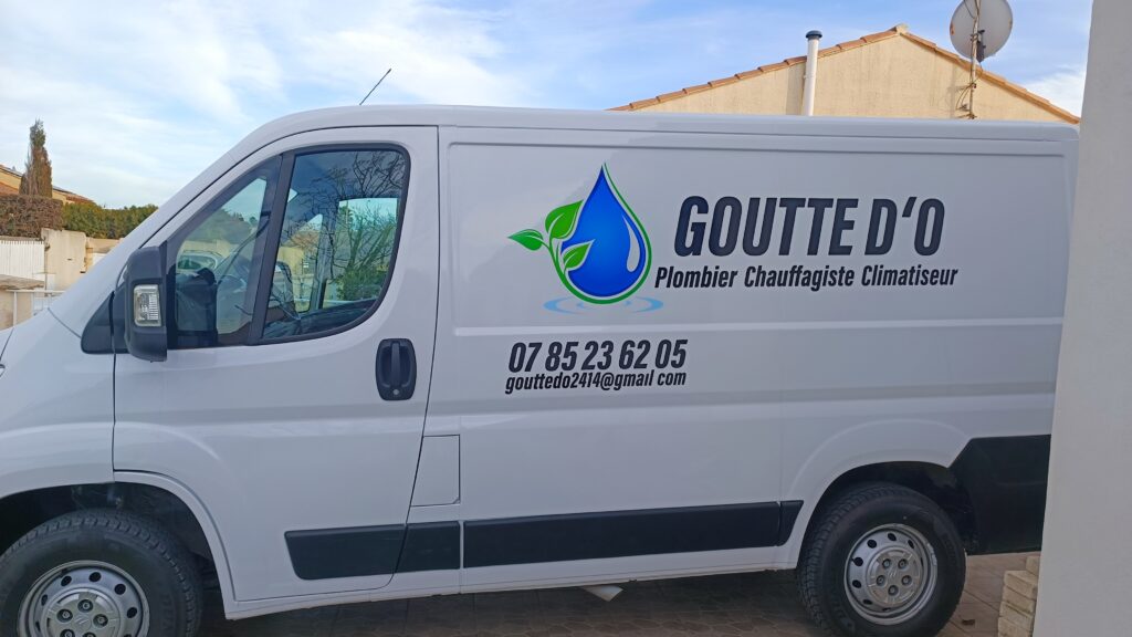 Camionnette d'intervention Goutte d'O