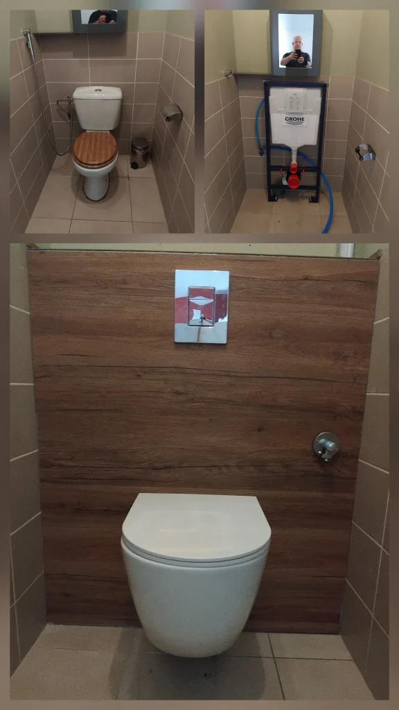 Installation WC suspendu à Sauvian